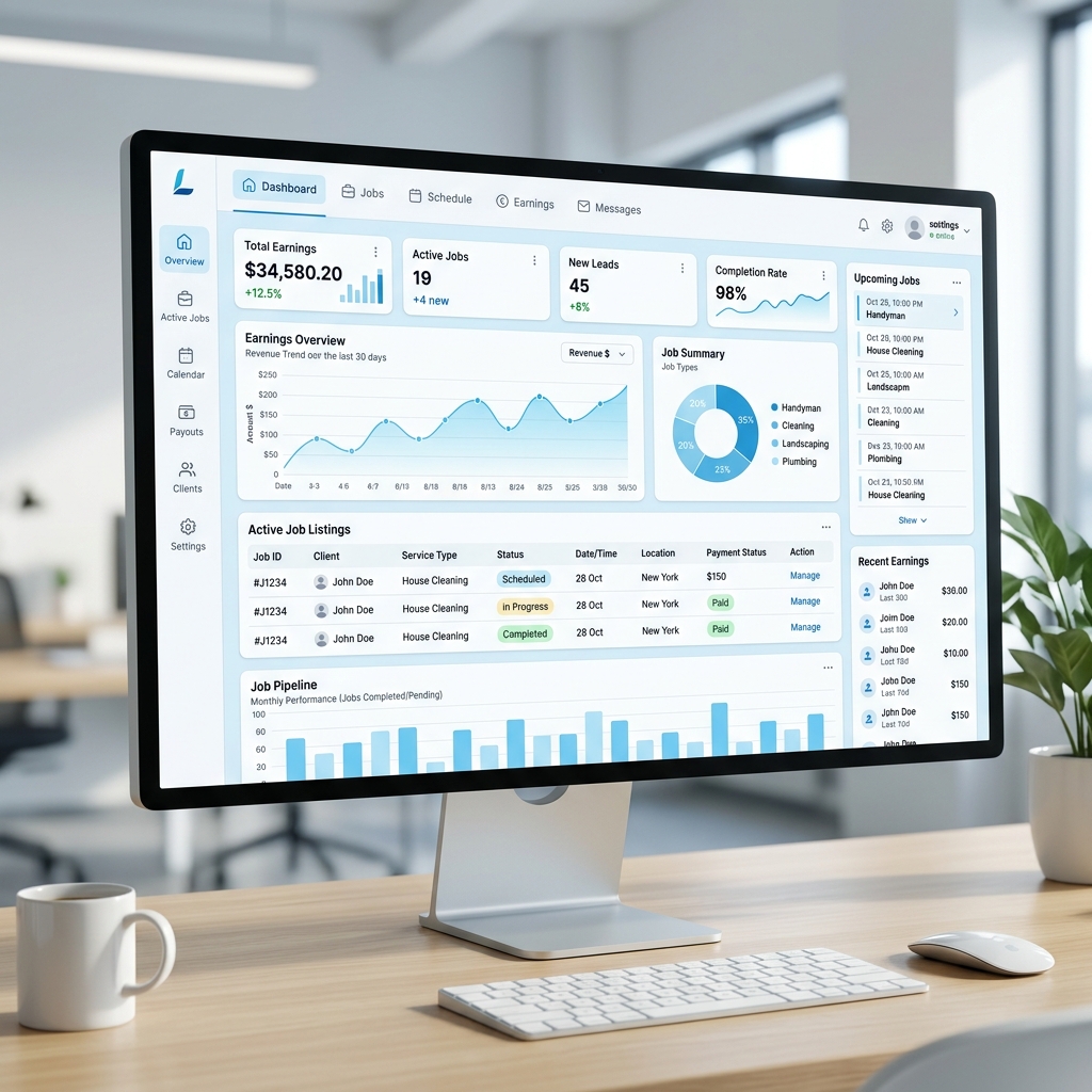HelpMate Dashboard Mockup